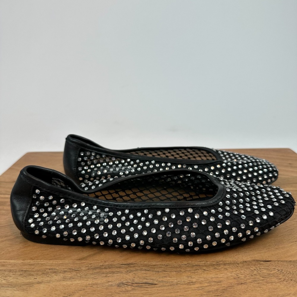 New NWOB Womens Steve‎ Madden Auden Ballet Flats Rhinestone Shoes Size 7.5 M